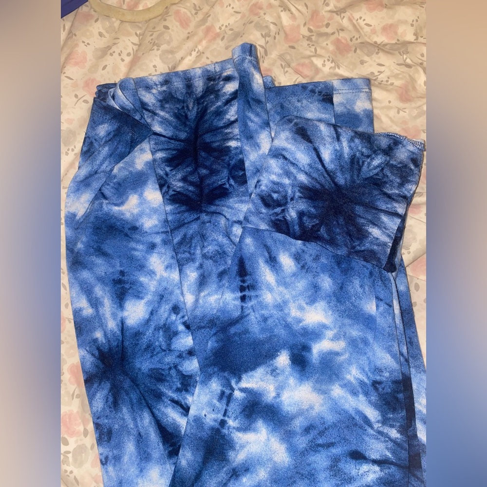 Blue tye die maxi skirt - Picture 2 of 3